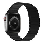 Silicone Magnetic Integrated Short Strap Watchband For Apple Watch Series, 7 41mm / 6&SE&5&4 40mm / 3&2&1 38mm, 7 45mm / 6&SE&5&4 44mm / 3&2&1 42mm