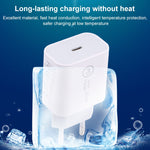 SDC-20W PD USB-C / Type-C Travel Charger + 1m 12W USB-C / Type-C to 8 Pin Data Cable Set,, EU Plug, US Plug