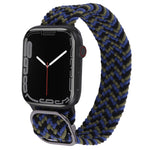Nylon Braid Strap Watchband For Apple Watch Series, 7 41mm / 6&SE&5&4 40mm / 3&2&1 38mm