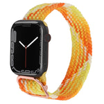 Nylon Braid Strap Watchband For Apple Watch Series, 7 41mm / 6&SE&5&4 40mm / 3&2&1 38mm