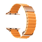 Magnetic Leather Strap Watchband For Apple Watch Series, 7 41mm / 6&SE&5&4 40mm / 3&2&1 38mm, 7 45mm / 6&SE&5&4 44mm / 3&2&1 42mm