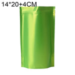 100 PCS/Set Matte Aluminum Foil Snack Stand-up Pouch, 14x20+4cm, 15x22+4cm, 16x24+4cm, 18x26+4cm