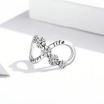 S925 Sterling Silver Infinite Flowers Beads DIY Bracelet Necklace Accessories, Infinite Flowers