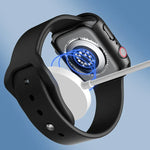 ROCK 2 in 1 PC Frame + Tempered Glass Protector Case, For Apple Watch Series 9 / 8 / 7 41mm, For Apple Watch Series 9 / 8 / 7 45mm