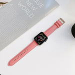 Genuine Leather Watchband For Apple Watch Series, 7 41mm / 6&SE&5&4 40mm / 3&2&1 38mm, 7 45mm / 6&SE&5&4 44mm / 3&2&1 42mm
