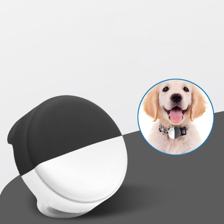 Pet Collar Anti-scratch Shockproof Silicone Case For AirTag 2nd Gen / AirTag 1st Gen, 34x34x17.3mm, 34x34x16.7mm