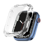 Rhombus Belt Drill + Tempered Film Integrated Case, For Apple Watch Series 9 / 8 / 7 41mm, For Apple Watch Series 9 / 8 / 7 45mm