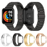 Three-bead Steel Watch Band for Xiaomi Redmi Watch 2 Lite International Version, For Xiaomi Redmi Watch 2 Lite International Version