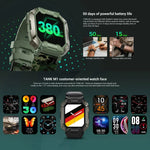 TANK M1 1.72 TFT Screen Smart Watch, Support Sleep Monitoring / Heart Rate Monitoring