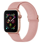 Polyester Nylon Watchband For Apple Watch Series, 7 41mm / 6&SE&5&4 40mm / 3&2&1 38mm, 7 45mm / 6&SE&5&4 44mm / 3&2&1 42mm