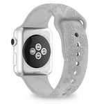 Sunflower Embossing Silicone Watchband For Apple Watch Series, 7 41mm / 6&SE&5&4 40mm / 3&2&1 38mm, 7 45mm / 6&SE&5&4 44mm / 3&2&1 42mm