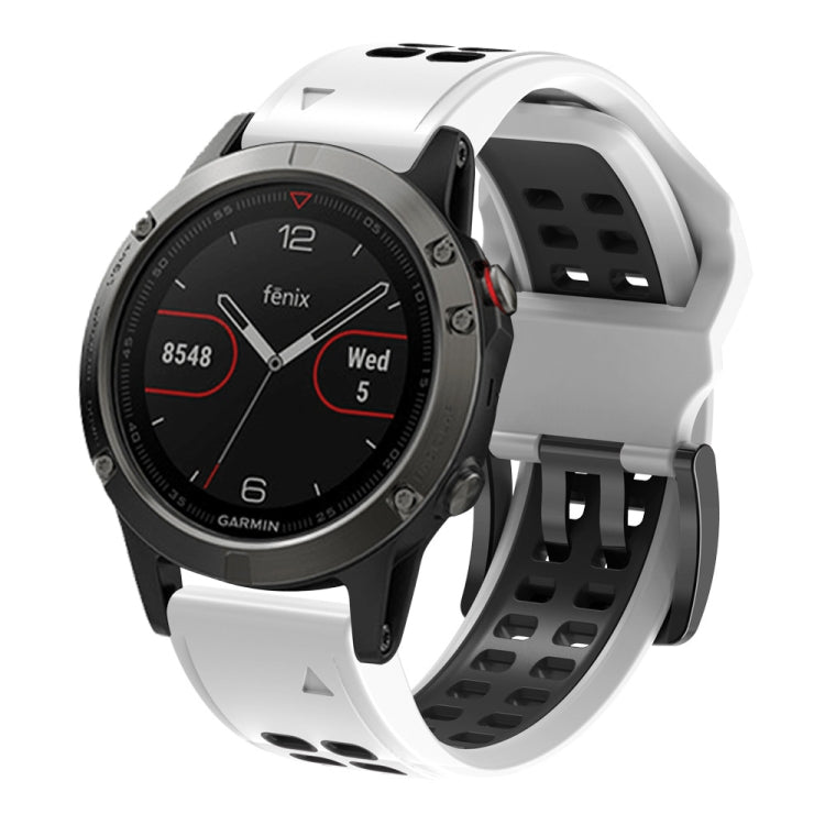 Quick Release Double Row Silicone Watchband, For Garmin Fenix 6, For Garmin Fenix 6X