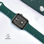 Mutural Liquid Silicone Watchband, For Apple Watch Series 7 41mm / 6 & SE & 5 & 4 40mm / 3 & 2 & 1 38mm, For Apple Watch Ultra 49mm / Series 8&7 45mm / SE 2&6&SE&5&4 44mm / 3&2&1 42mm