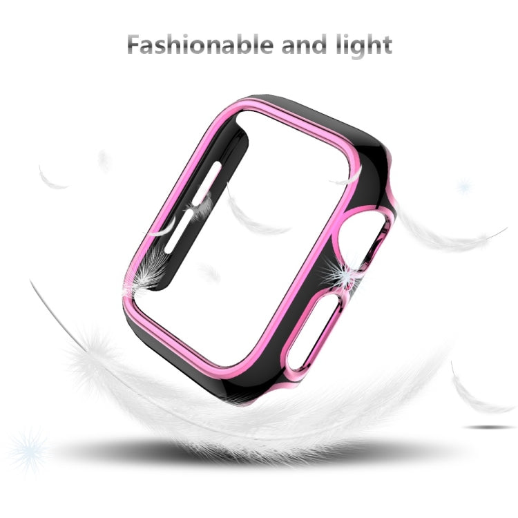 Two-color Electroplating PC Watch Case For Apple Watch Series, 3&2&1 38mm, 3&2&1 42mm