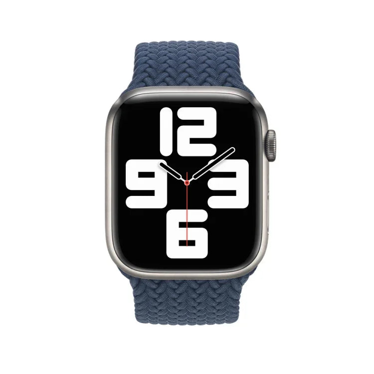 Nylon Braided Watch Band For Apple Watch Series 7 45mm / 6&SE&5&4 44mm / 3&2&1 42mm, 135mm, 150mm, 165mm