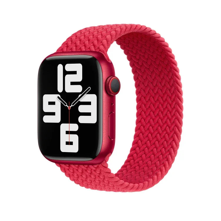 Nylon Braided Watch Band For Apple Watch Series 7 45mm / 6&SE&5&4 44mm / 3&2&1 42mm, 135mm, 150mm, 165mm