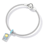 S925 Sterling Silver Tarot Sun Pendant DIY Bracelet Necklace Accessories, Tarot Sun