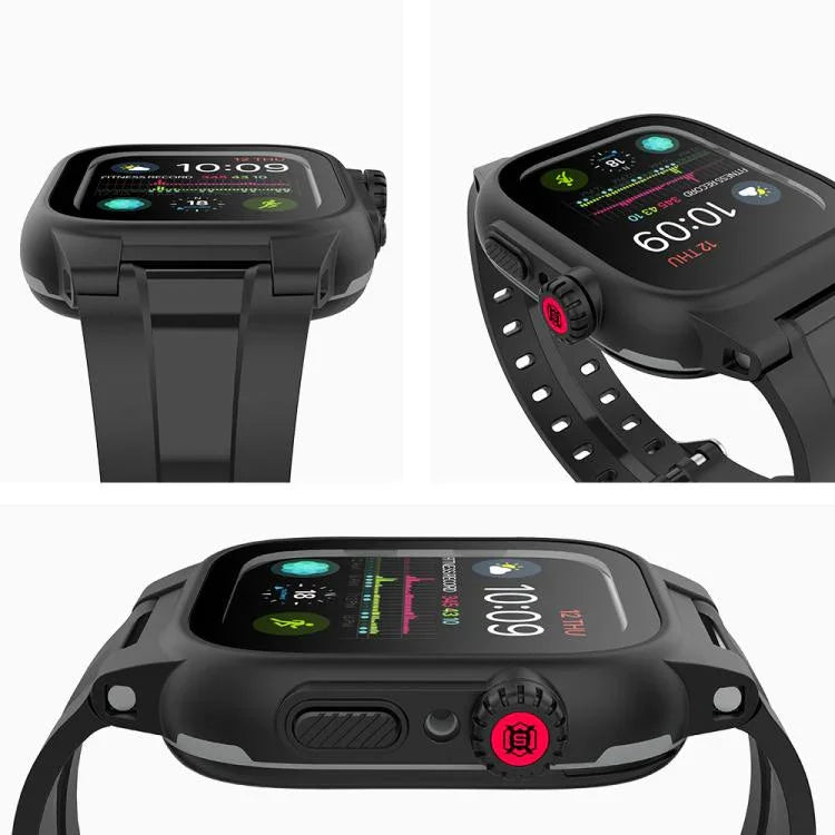 RedPepper TPU + PC + Silicone Waterproof Watch Case For Apple Watch Series 9 / 8 / 7 41mm, For Apple Watch Series 9 / 8 / 7 45mm