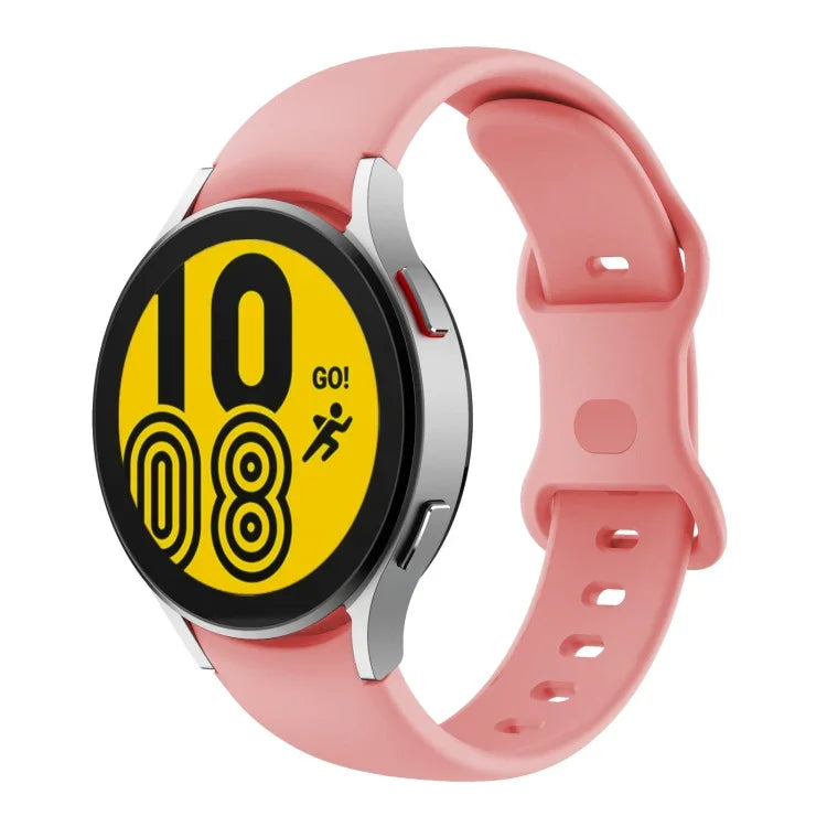 Butterfly Buckle Silicone Watch Band, For Samsung Galaxy Watch4 Classic 42mm / Watch4 40mm, For Samsung Galaxy Watch4 Classic 46mm / Watch4 44mm, For Samsung  Galaxy Watch4 Classic 46mm / Watch4 44mm, For Samsun Galaxy Watch4 Classic 46mm / Watch4 44mm