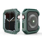 Carbon Fiber Contrast Color Protective Case, For Apple Watch Series 9 / 8 / 7 41mm, For Apple Watch Series 9 / 8 / 7 45mm, For Apple Watch Series 6 & SE & 5 & 4 44mm, For Apple Watch Series 6 & SE & 5 & 4 40mm