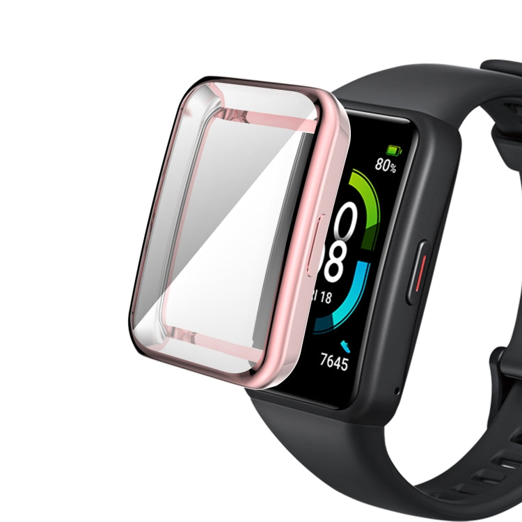 Full Coverage Electroplating TPU Watch Case, For Huawei Band 7