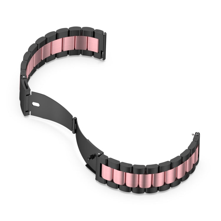 Three-bead Metal Steel Watch Band, For Huawei GT 3 Pro 43mm, For Huawei GT 3 Pro 46mm