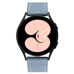 Plain Weave Leather Watch Band, For Samsung Galaxy Watch4 40mm / 44mm
