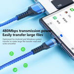 6A Woven Style USB Charging Cable, Cable Length: 1m, USB-C / Type-C, 8 Pin