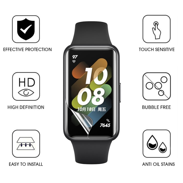 For Huawei Band 7 / 7 NFC HD Scratch-proof Full Screen TPU Soft Film, 1 PC, 5 PCS