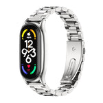 MIJOBS Three-Bead Metal Plus Stainless Steel Watch Band, Plus