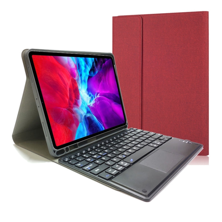 Detachable Touch Bluetooth Keyboard TPU Horizontal Flip Leather Case for iPad Pro 11 2020 / 2018 with Holder & Pen Slot, RK11C