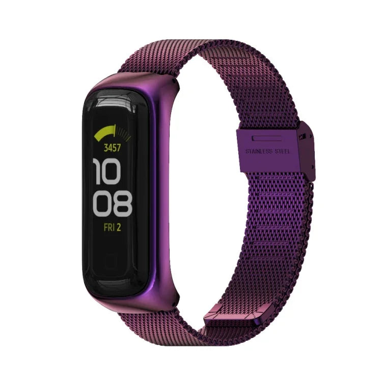 MIJOBS Milan Buckle Stainless Steel Watch Band, For Samsung Galaxy Fit 2