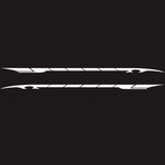 2 PCS/Set D-178 Waistline Pattern Car Modified Decorative Sticker, D-178