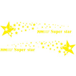 2 PCS/Set D-207 Star Pattern Car Modified Decorative Sticker, D-207
