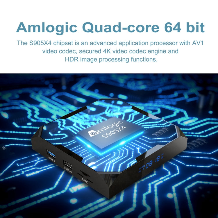 H96 Max+ Ultra 4GB+32GB Amlogic S905X4 8K Smart TV BOX Android 11.0 Media Player, 4GB+32GB, UK Plug, 4GB+32GB, US Plug, 4GB+32GB, EU Plug, 4GB+32GB, AU Plug