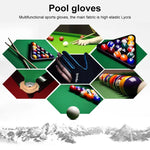 BOODUN M050912 Thin Breathable Men and Women Billiards Three Finger Single Gloves, M, L
