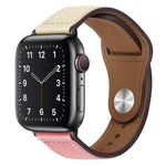 PU Leather Black Buckle Watch Band For Apple Watch Series, 7 45mm / 6&SE&5&4 44mm / 3&2&1 42mm, 7 41mm / 6&SE&5&4 40mm / 3&2&1 38mm