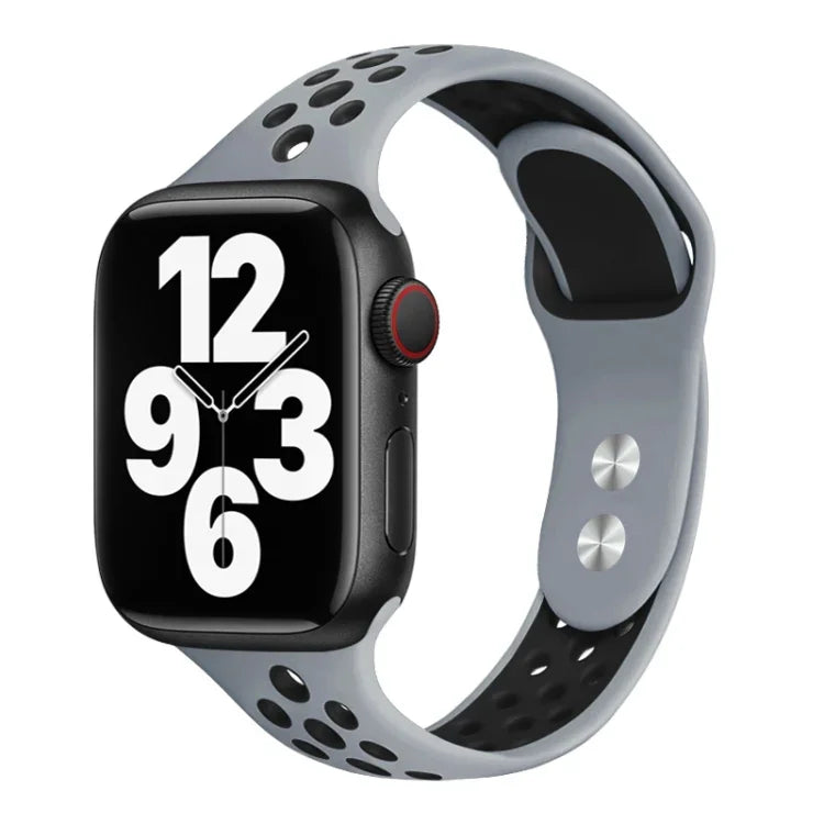 Double Nail Small Waist Watch Band For Apple Watch Series, 7 45mm / 6&SE&5&4 44mm / 3&2&1 42mm, 7 41mm / 6&SE&5&4 40mm / 3&2&1 38mm