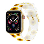 Square Buckle Transparent Watch Band For Apple Watch Series, 7 45mm / 6&SE&5&4 44mm / 3&2&1 42mm, 7 41mm / 6&SE&5&4 40mm / 3&2&1 38mm