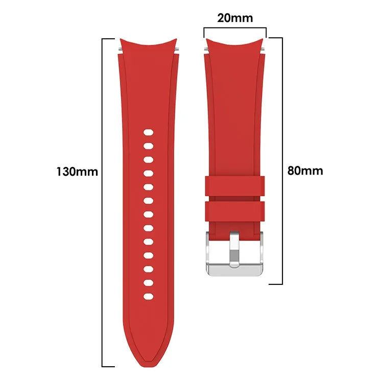 mm Silicone Watch Band, For Samsung Galaxy Watch 5 40mm, For Samsung Galaxy Watch 5 Pro 45mm