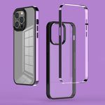 3 in 1 Electroplated Frame Phantom Phone Case, For iPhone 13 mini, For iPhone 13, For iPhone 13 Pro, For iPhone 13 Pro Max