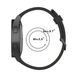 20mm Two-color Stripe Silicone Watch Band, For Samsung Galaxy Watch 5 40mm, For Samsung Galaxy Watch 5 44mm, For Samsung Galaxy Watch 5 Pro 45mm