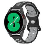 20mm Two-color Diamond Silicone Watch Band, For Samsung Galaxy Watch 5 40mm, For Samsung Galaxy Watch 5 44mm, For Samsung Galaxy Watch 5 Pro 45mm