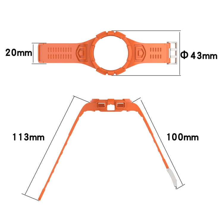 Silicone Integrated Watch Band, For Samsung Galaxy Watch5 40mm, For Samsung Galaxy Watch5 44mm