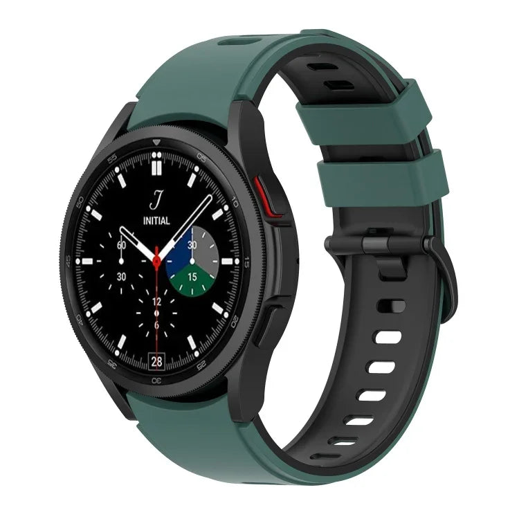 Two-color Silicone Strap Watch Band, For Samsung Galaxy Watch5 Pro 45mm/5 44mm/5 40mm