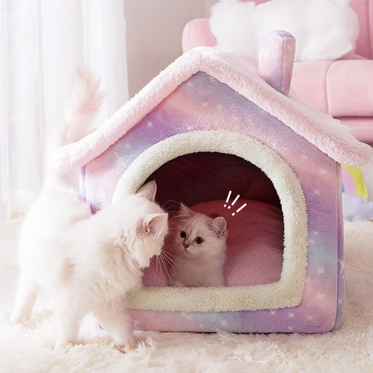 House Type Universal Removable and Washable Pet Dog Cat Bed Pet Supplies, S