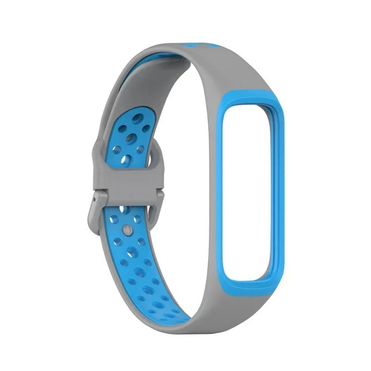 SM-R220 Two-color Silicone Watch Band, For Samsung Galaxy Fit 2
