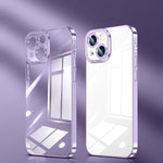 Crystal Plated High Transparency Phone Case, For iPhone 14, For iPhone 14 Plus, For iPhone 14 Pro, For iPhone 14 Pro Max