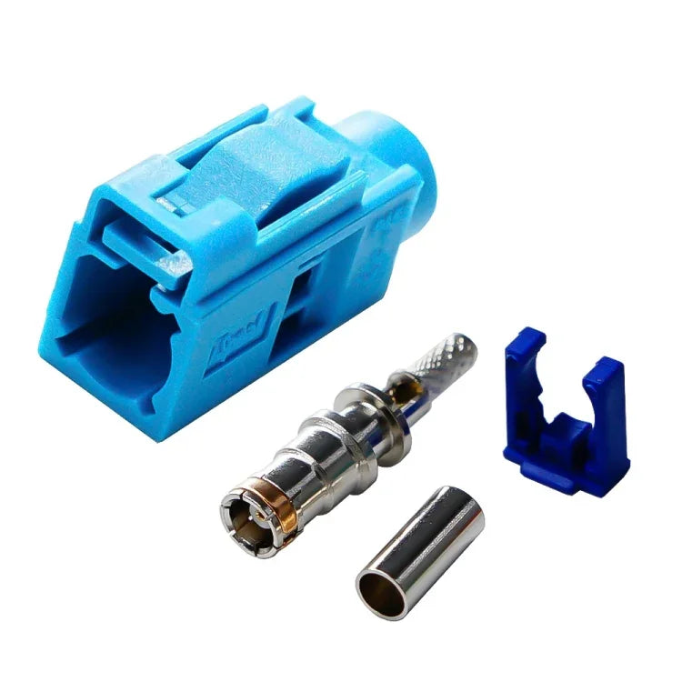 For RG174 Cable Fakra Radio Crimp Female Jack / Plug Connector with Phantom RF Coaxial