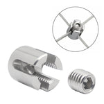 316 Stainless Steel Garden Wire Rope Cross Fixed Clip, M8x2, M10x3, M12x4, M12x5, M12x6, M16x8
